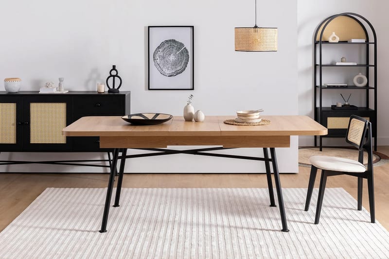 Makwana Spisebord 160 cm - Nature - Møbler - Borde - Spisebord og køkkenbord
