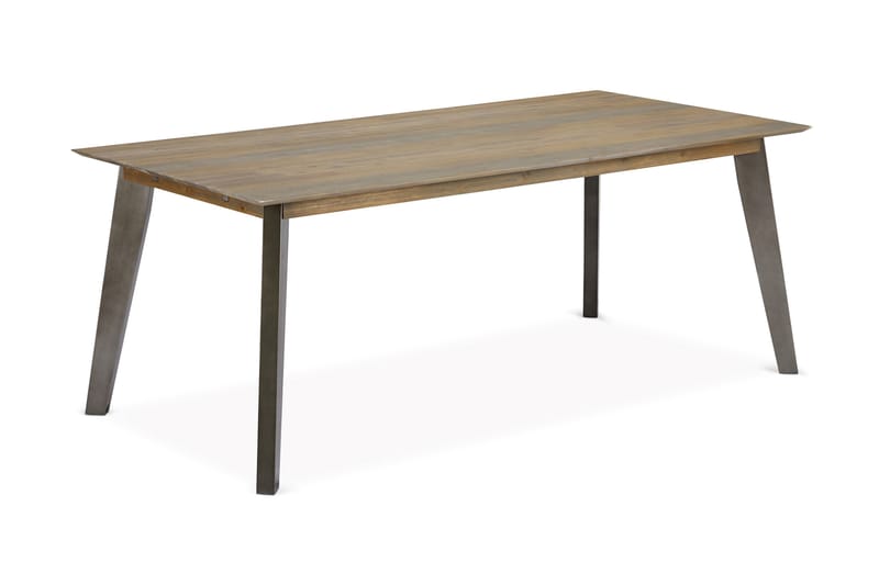 Malaga Udvideligt Spisebord 200 cm - Brun/Sølv - Spisebord og køkkenbord