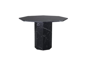 Marbs Spisebord 110 cm Rundt - Sort - Møbler - Borde - Spisebord og køkkenbord