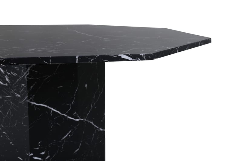 Marbs Spisebord 110 cm Rundt - Sort - Møbler - Borde - Spisebord og køkkenbord