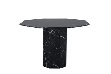 Marbs Spisebord 110 cm Rundt - Sort - Møbler - Borde - Spisebord og køkkenbord