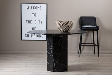 Marbs Spisebord 110 cm Rundt - Sort - Møbler - Borde - Spisebord og køkkenbord