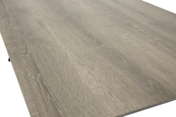 Marina Rektangulært Spisebord 180 cm i Træ med Eg- og Metaludseende - Gråbeige - Møbler - Borde - Spisebord og køkkenbord