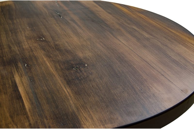 Massivt design spisebord rundt - Træ / blå - Spisebord og køkkenbord