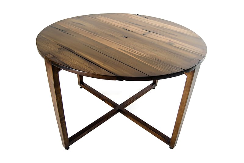 Massivt design spisebord rundt - Træ - Spisebord og køkkenbord