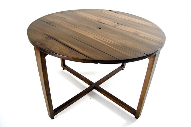 Massivt design spisebord rundt - Træ - Spisebord og køkkenbord