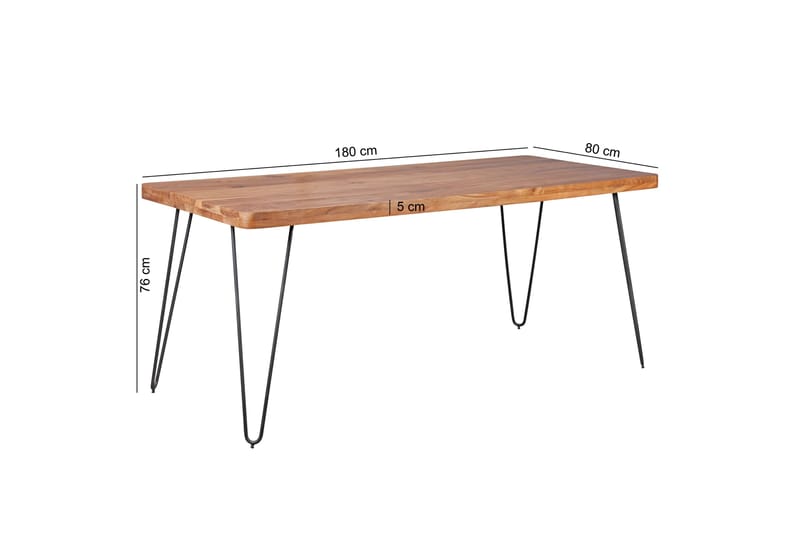 Mathin Spisebord 180 cm - Træ / natur - Møbler - Borde - Spisebord og køkkenbord