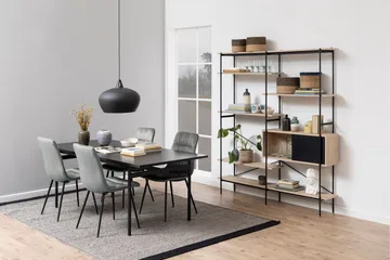 Mehoopany Spisebord 200x90 cm - Sort - Møbler - Borde - Spisebord og køkkenbord