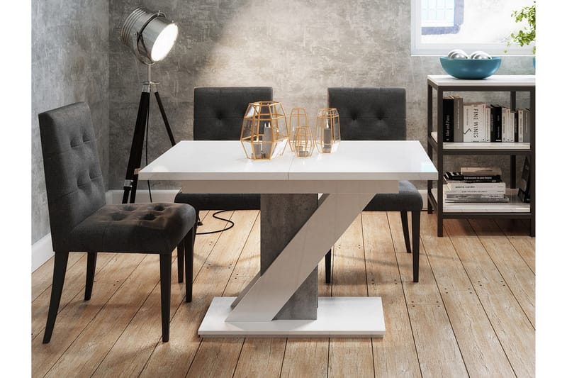 Meva Spisebord 160 cm - Hvid - Møbler - Borde - Spisebord og køkkenbord