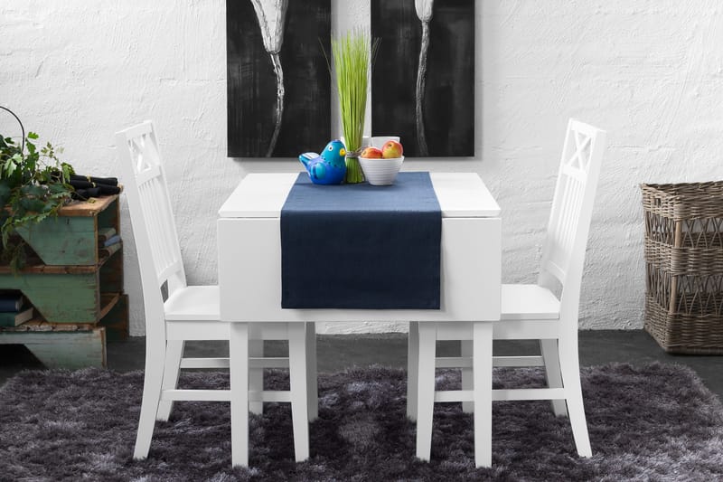Mien Udvideligt Spisebord 62 cm - Hvid - Møbler - Borde - Semmenfoldeligt bord