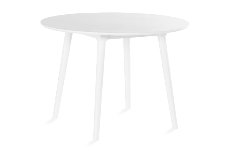 Mioveni Spisebord 106 cm Rund - Hvid - Møbler - Borde - Spisebord og køkkenbord