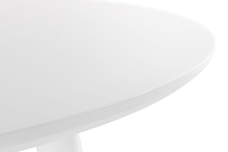 Mioveni Spisebord 106 cm Rund - Hvid - Spisebord og køkkenbord