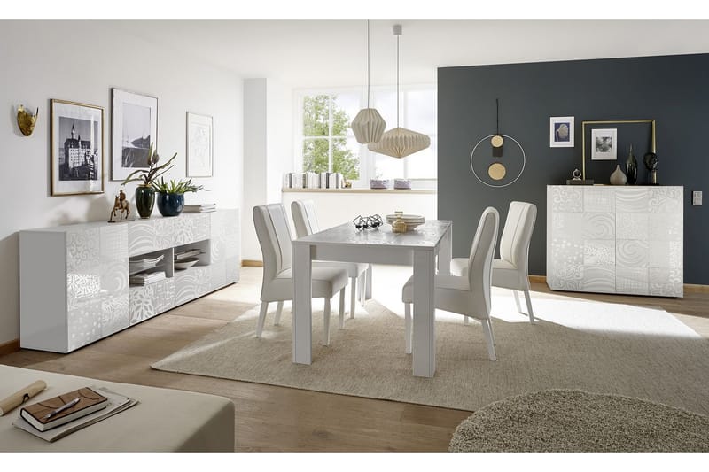 Mironne Udvideligt Spisebord 180 cm - Hvid - Møbler - Borde - Spisebord og køkkenbord