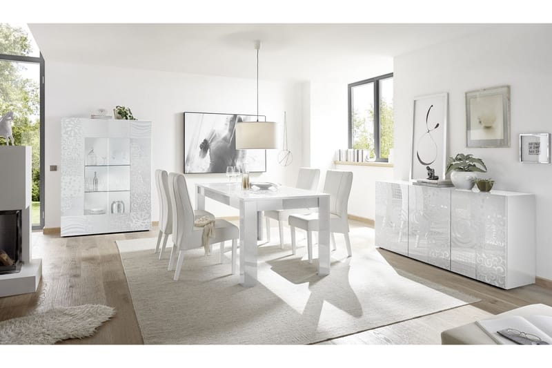 Mironne Udvideligt Spisebord 180 cm - Hvid - Møbler - Borde - Spisebord og køkkenbord