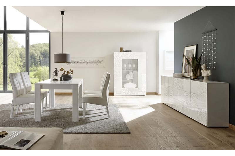 Mironne Udvideligt Spisebord 180 cm - Hvid - Møbler - Borde - Spisebord og køkkenbord