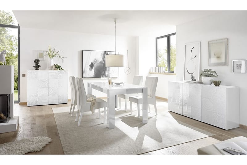 Mironne Udvideligt Spisebord 180 cm - Hvid - Møbler - Borde - Spisebord og køkkenbord