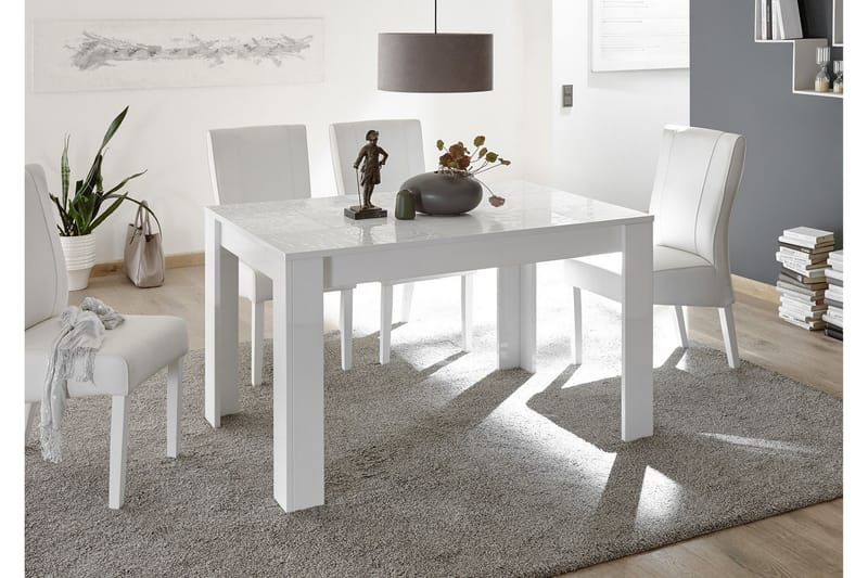 Mironne Udvideligt Spisebord 180 cm - Hvid - Møbler - Borde - Spisebord og køkkenbord