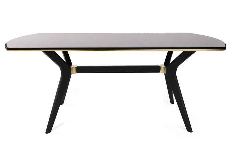 Nanku Spisebord 180 cm - Brun/Guld/Sort - Spisebord og køkkenbord