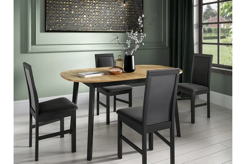 Narberth Spisebord 80 cm - Sort - Møbler - Borde - Spisebord og køkkenbord