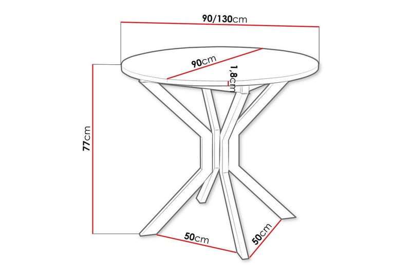 Narberth Spisebord - Hvid - Møbler - Borde - Spisebord og køkkenbord