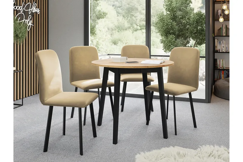 Narberth Spisebord - Sort - Møbler - Borde - Spisebord og køkkenbord