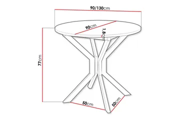 Narberth Spisebord - Sort - Møbler - Borde - Spisebord og køkkenbord