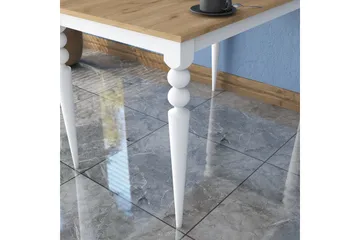 Naryani Spisebord 120 cm - Valnød finér/Hvid - Møbler - Borde - Spisebord og køkkenbord