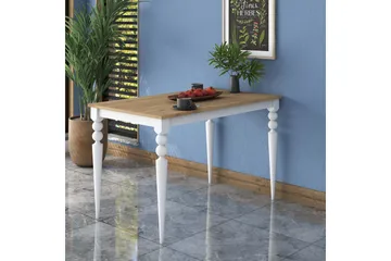 Naryani Spisebord 120 cm - Valnød finér/Hvid - Møbler - Borde - Spisebord og køkkenbord