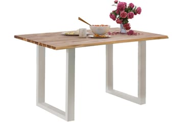 Netan spisebord 140 cm - akacie Brun/hvid - Møbler - Borde - Spisebord og køkkenbord