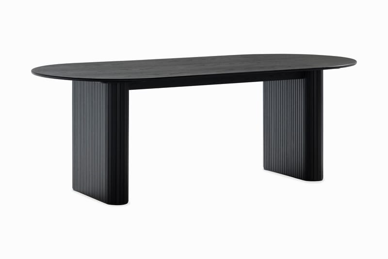 Noira Ovalt Spisebord 220 cm - Sort - Møbler - Borde - Spisebord og køkkenbord