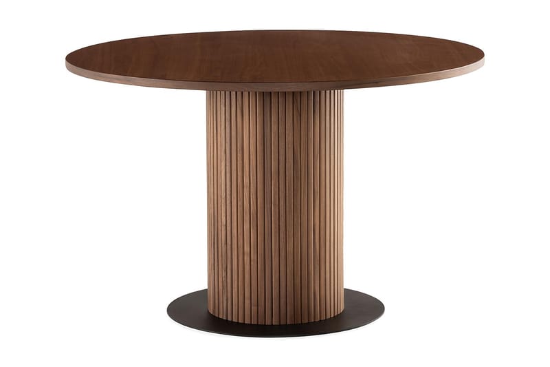 Noira Rundt Lille Spisebord Valnød 120 cm, Brun