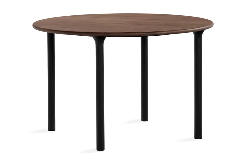 Noira Spisebord 120 cm Massiv Valnød Rundt - Brun - Spisebord og køkkenbord