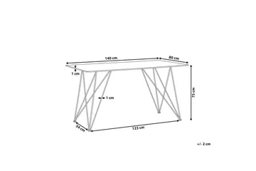 Nunierra Spisebord 140 cm - Sort/Guld - Møbler - Borde - Spisebord og køkkenbord