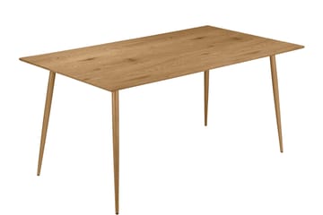 Oktoos Rektangulært Spisebord 120 cm i Træ med Metalben - Brun - Møbler - Borde - Spisebord og køkkenbord