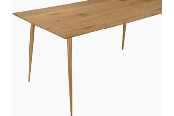 Oktoos Rektangulært Spisebord 120 cm i Træ med Metalben - Brun - Møbler - Borde - Spisebord og køkkenbord
