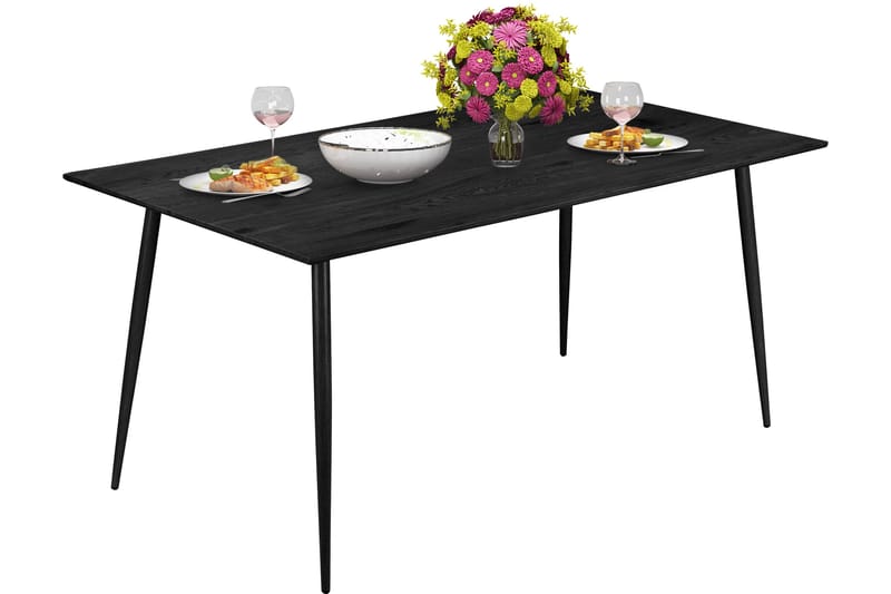 Oktoos Spisebord 120 cm - Sort - Møbler - Borde - Spisebord og køkkenbord
