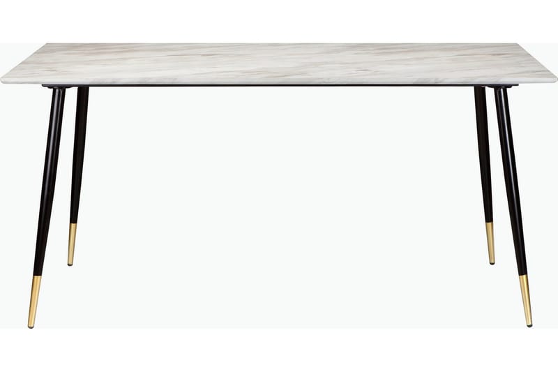 Oktoos Spisebord 160 cm - Grå/Hvid/Sort/Guld - Møbler - Borde - Spisebord og køkkenbord