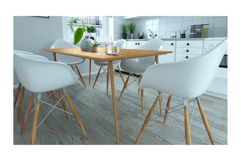 Oktoos Spisebord 160 cm - Natur - Møbler - Borde - Spisebord og køkkenbord