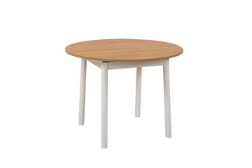 Oliver Spisebord 100 cm - Oak/Hvid - Møbler - Borde - Spisebord og køkkenbord