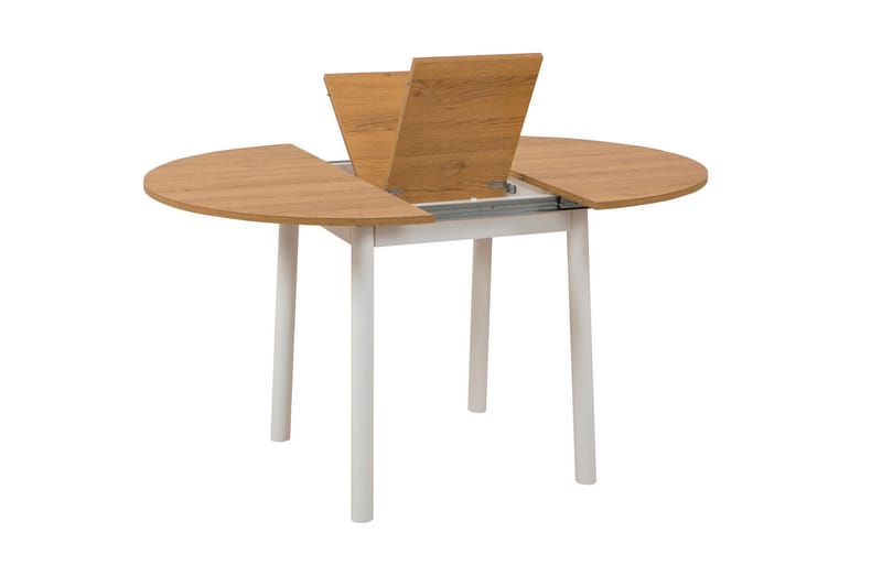 Oliver Spisebord 100 cm - Oak/Hvid - Møbler - Borde - Spisebord og køkkenbord