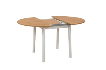 Oliver Spisebord 100 cm - Oak/Hvid - Møbler - Borde - Spisebord og køkkenbord
