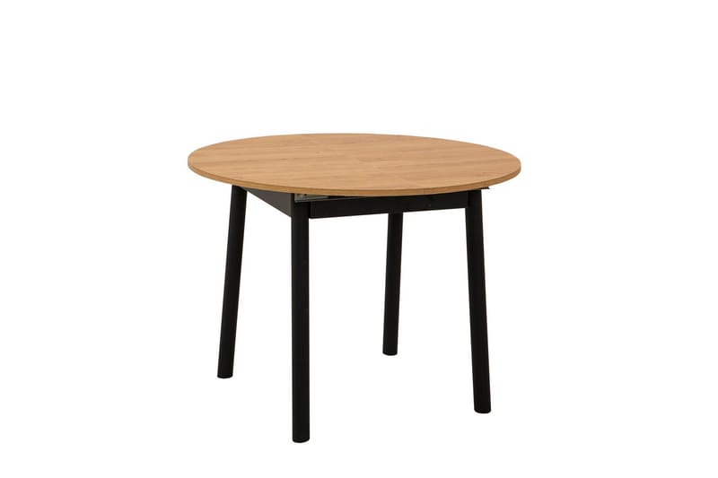 Oliver Spisebord 100 cm - Oak/Sort - Møbler - Borde - Spisebord og køkkenbord