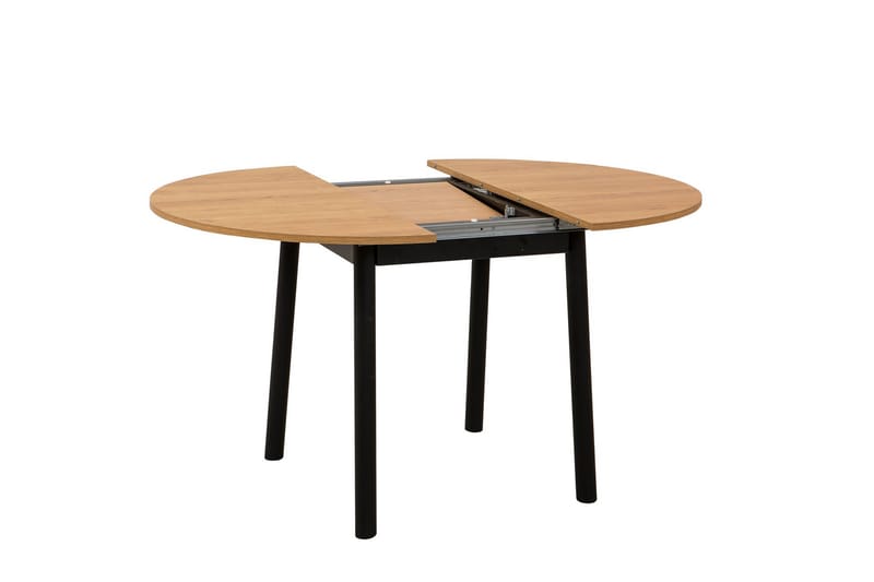 Oliver Spisebord 100 cm - Oak/Sort - Spisebord og køkkenbord