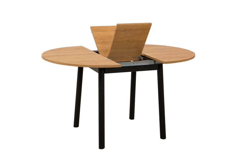 Oliver Spisebord 100 cm - Oak/Sort - Møbler - Borde - Spisebord og køkkenbord