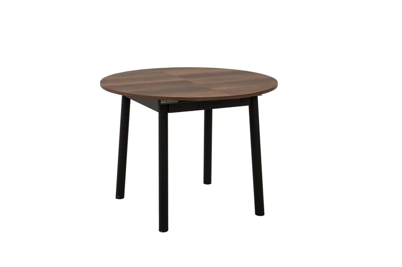Oliver Spisebord 100 cm - Valnød finér/Sort - Møbler - Borde - Spisebord og køkkenbord