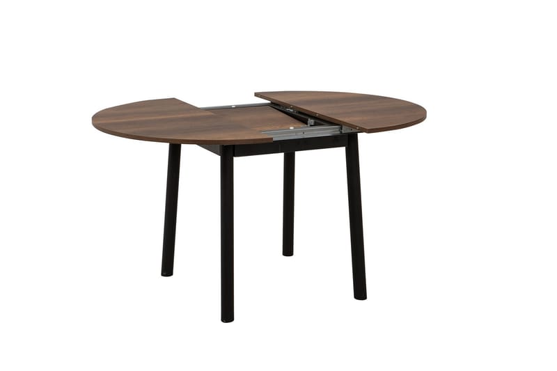 Oliver Spisebord 100 cm - Valnød finér/Sort - Møbler - Borde - Spisebord og køkkenbord