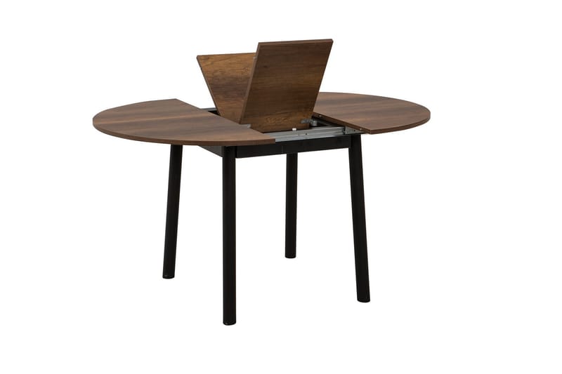 Oliver Spisebord 100 cm - Valnød finér/Sort - Møbler - Borde - Spisebord og køkkenbord