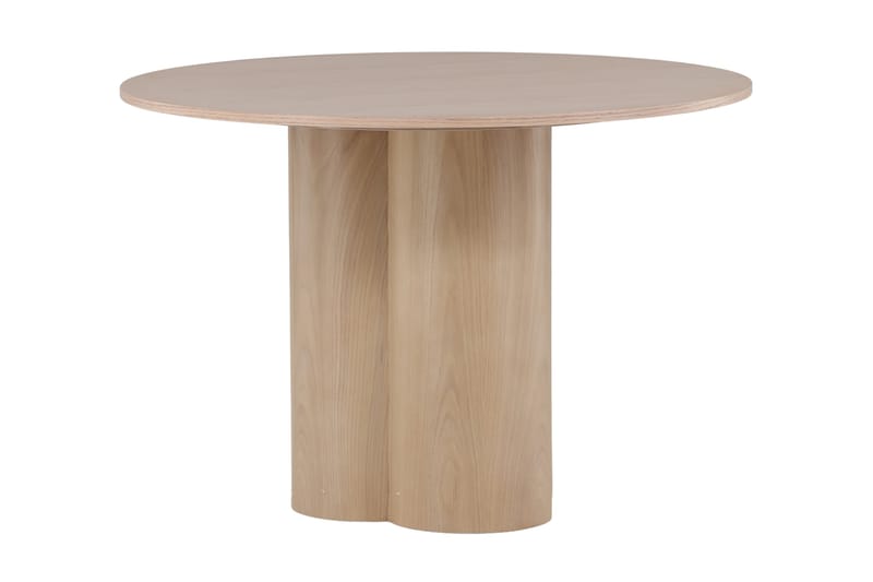 Olivero Spisebord 110 cm Rundt - Whitewash - Spisebord og køkkenbord