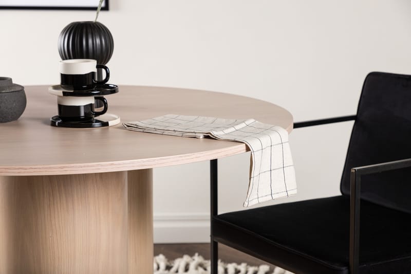 Olivero Spisebord 110 cm Rundt - Whitewash - Spisebord og køkkenbord