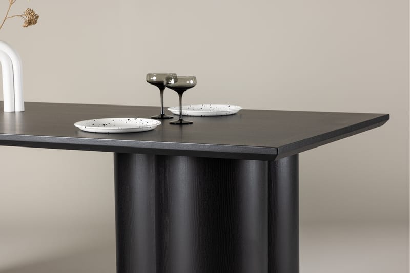 Olivero Spisebord 210x100 cm Sort - Venture Home - Spisebord og køkkenbord